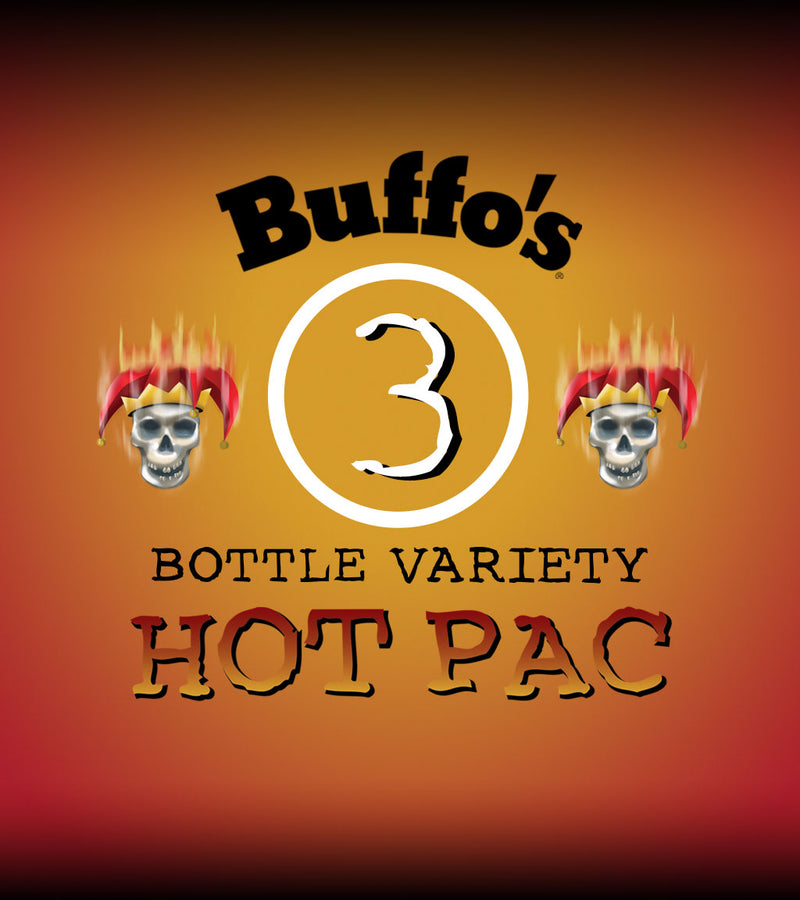 Buffo's 3-Bottle Variety Hot Pac
